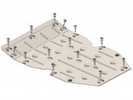 Захист двигуна та КПП Audi Q5 2017- V-2.0 TFSI Кольчуга ZiPoFlex