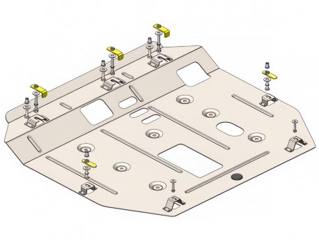 Захист двигуна та КПП Haval H6 2021- Кольчуга ZiPoFlex
