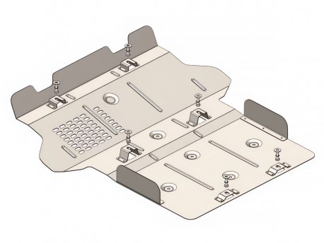 Захист двигуна та радіатора Toyota Land Cruiser Prado J250 2023- Кольчуга ZiPoFlex