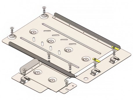 Захист КПП та насоса AdBlue Toyota Land Cruiser Prado J250 2023- Кольчуга ZiPoFlex