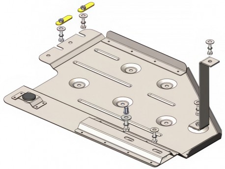 Захист раздатки Toyota Land Cruiser Prado J250 2023- Кольчуга ZiPoFlex