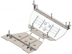 Захист заднього двигуна MG Marvel R 2021- Кольчуга ZiPoFlex