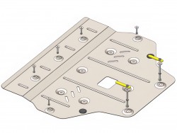 Захист двигуна та КПП Kia Picanto 2024- Кольчуга ZiPoFlex