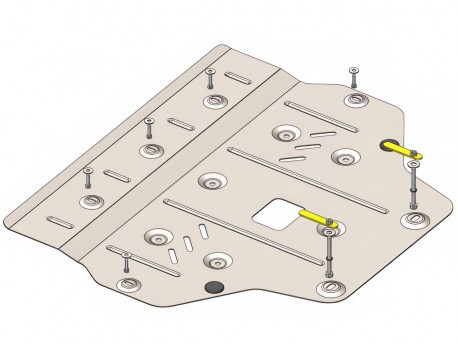 Захист двигуна та КПП Kia Picanto 2024- Кольчуга ZiPoFlex