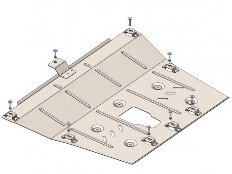 Захист двигуна та КПП Renault Taliant 2024- Кольчуга ZiPoFlex