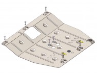 Захист двигуна та КПП Chery Jetour X70 2020- Кольчуга ZiPoFlex