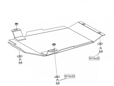 Захист КПП Audi A4 1994-2001 АКПП Кольчуга