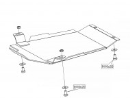 Захист КПП Audi A4 1994-2001 АКПП Кольчуга