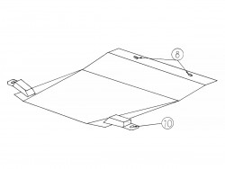 Захист КПП Audi 100 1990-1994 Кольчуга