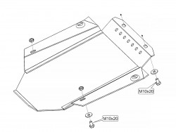 Захист КПП Audi A4 1994-2001 Tiptronic Кольчуга