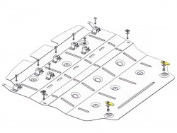 Захист двигуна та КПП Lexus LBX 2023- Кольчуга ZiPoFlex