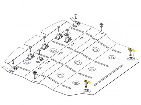 Захист двигуна та КПП Lexus LBX 2023- Кольчуга ZiPoFlex