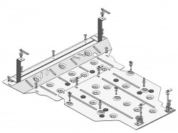 Захист двигуна та КПП Audi A4 2015-2024 Кольчуга