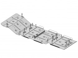 Захист двигуна та КПП Nissan Navara 1997-2005 V-2.5 D Кольчуга
