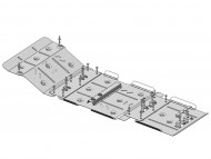 Захист двигуна та КПП Nissan Navara 1997-2005 V-2.5 D Кольчуга