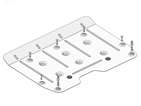 Захист двигуна BYD Song L 2024- Кольчуга ZiPoFlex
