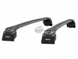 Алюмінієвий чорний багажник на інтегровані рейлінги Mazda CX9 2016-2023 Air2 Turtle