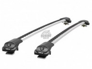 Аэродинамический серебристый багажник на рейлинги Volkswagen Tiguan 2007-2024, 2024- Air1 Turtle