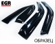 Вітровики Hyundai Elantra 11- EGR чорний 4 шт. - фото 1