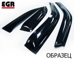 Вітровики Kia Optima 11- EGR чорний 4 шт.