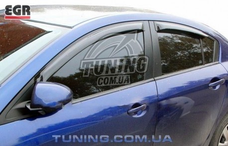 Photo Ветровики Mazda 3 седан 09-13 EGR черный 4 шт.