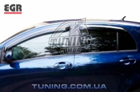 Photo Ветровики Toyota Yaris 5 дверей 06-11 EGR черный 4 шт.