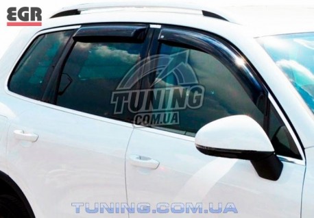 Photo Ветровики Volkswagen Touareg 10- EGR черный 4 шт.