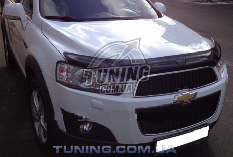 Photo Дефлектор капота на Chevrolet Captiva 2011- EGR темный