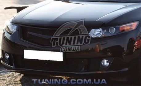 Фото Дефлектор капота на Honda Accord 2008-2012 з лого EGR Темний