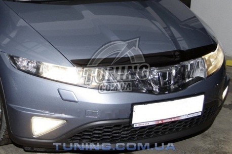 Photo Дефлектор капота на Honda Civic 2006-2011 хэтчбек EGR темный