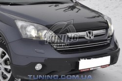 Дефлектор капота на Honda CR-V 2007-2009 короткий EGR Темний
