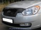 Дефлектор капота на Hyundai Accent 2006-2010 EGR темный - фото 1
