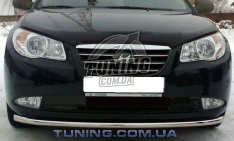 Фото Дефлектор капота на Hyundai Elantra 2006-2011 з лого EGR Темний