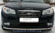Дефлектор капота на Hyundai Elantra 2006-2011 з лого EGR Темний