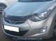 Дефлектор капота на Hyundai Elantra 2011- EGR темный - фото 2