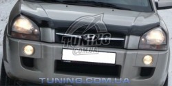 Дефлектор капота на Hyundai Tucson 2008-2014 EGR темный