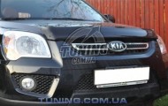Дефлектор капота на Kia Sportage 2005-2010 EGR темный