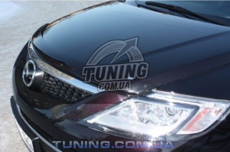 Фото Дефлектор капота на Mazda CX9 2007-2012 з лого EGR Темний