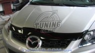 Дефлектор капота на Mazda CX7 2006-2012 з лого EGR Темний