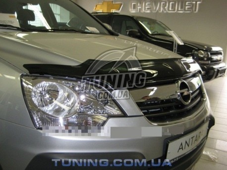 Фото Дефлектор капота на Opel Antara 2006-2011 EGR Темний