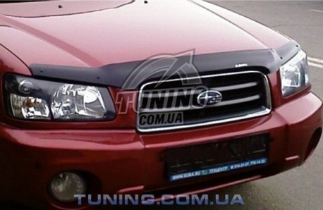 Photo Дефлектор капота на Subaru Forester 2003-2005 EGR темный