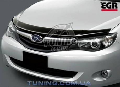 Photo Дефлектор капота на Subaru Impreza 2007-2011 EGR темный