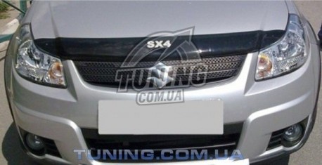 Photo Дефлектор капота на Suzuki SX4 2006-2013 с лого EGR темный