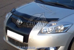 Дефлектор капота на Toyota Auris 2006-2010 з лого EGR Темний
