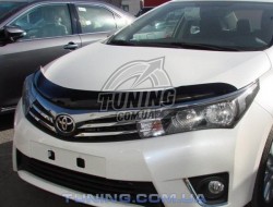 Дефлектор капота на Toyota Corolla 2013- EGR темный
