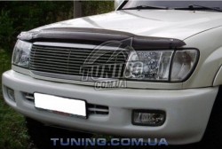 Дефлектор капота на Toyota LC 100 1998-2007 EGR темный