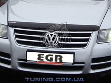 Фото Дефлектор капота на Volkswagen Touareg 2003-2010 EGR Темний