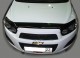 Дефлектор капота Chevrolet Aveo 2012- SIM - фото 1