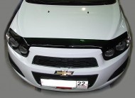Дефлектор капота Chevrolet Aveo 2012- SIM