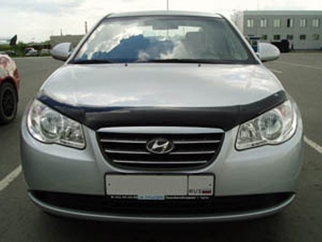 Photo Дефлектор капота Hyundai Elantra 2006-2011 седан SIM